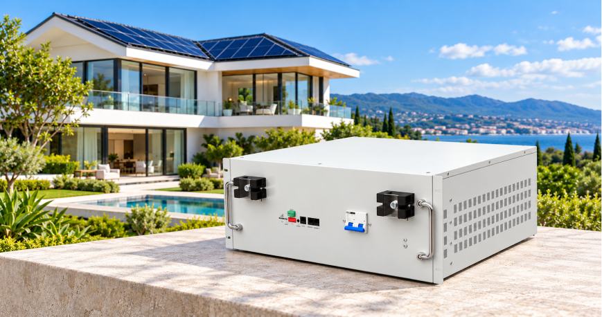 Rack-mounted Lithium Iron Phosphate Battery (UL Certified)