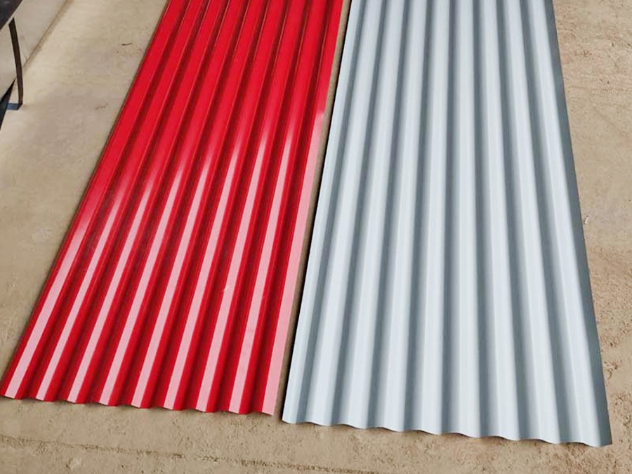 Color coated steel roofing sheet