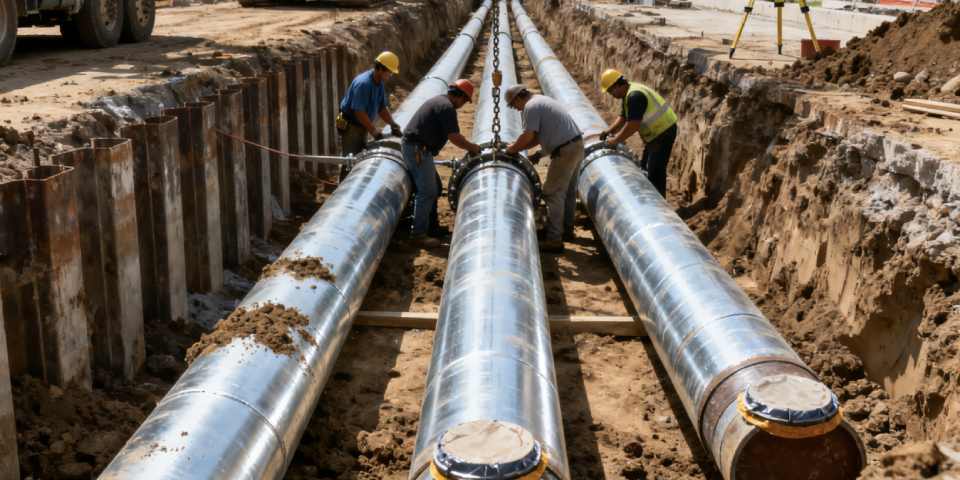 Galvanized steel pipe application