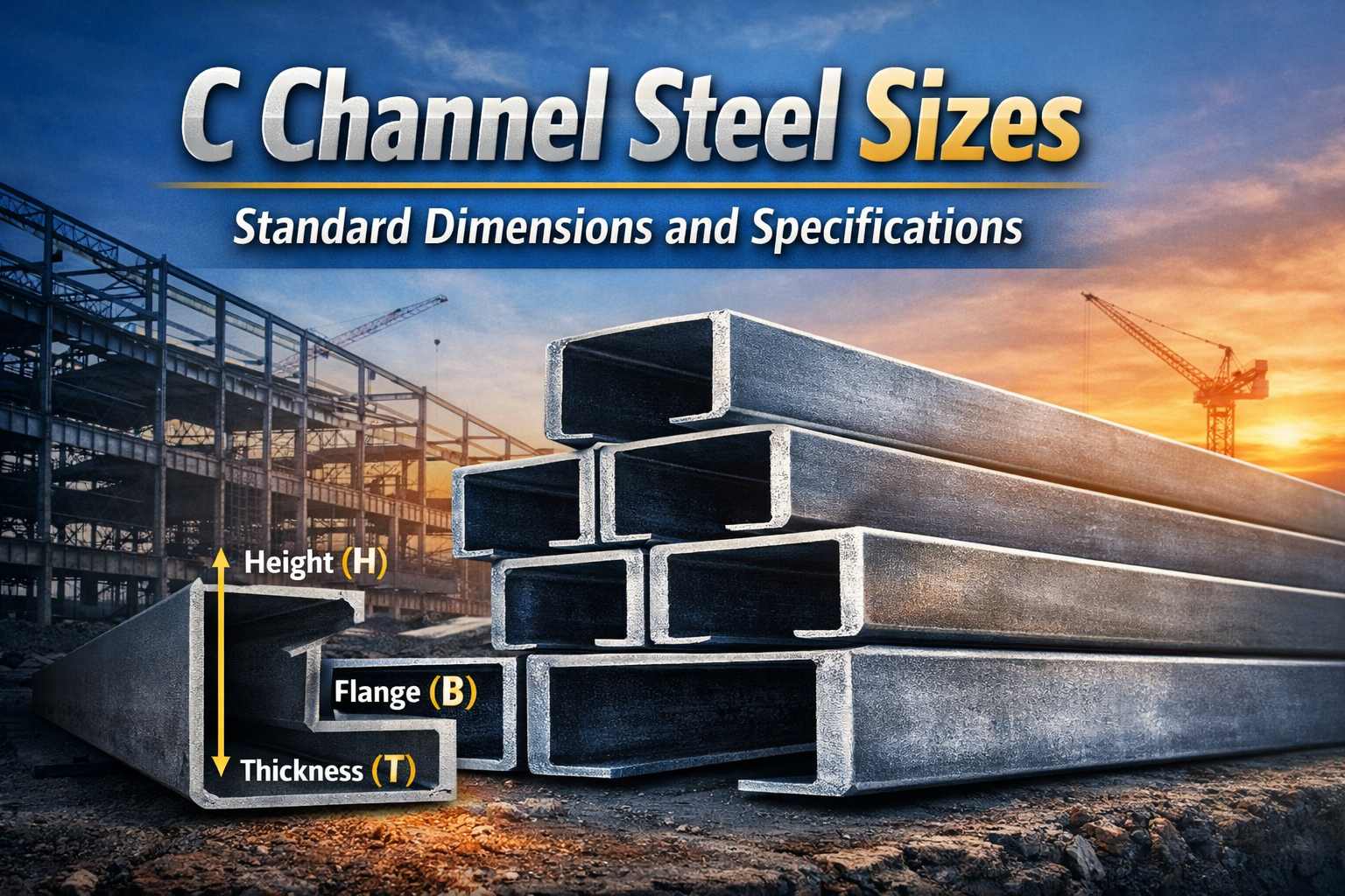 C Channel Steel Sizes: Standard Dimensions and Specifications
