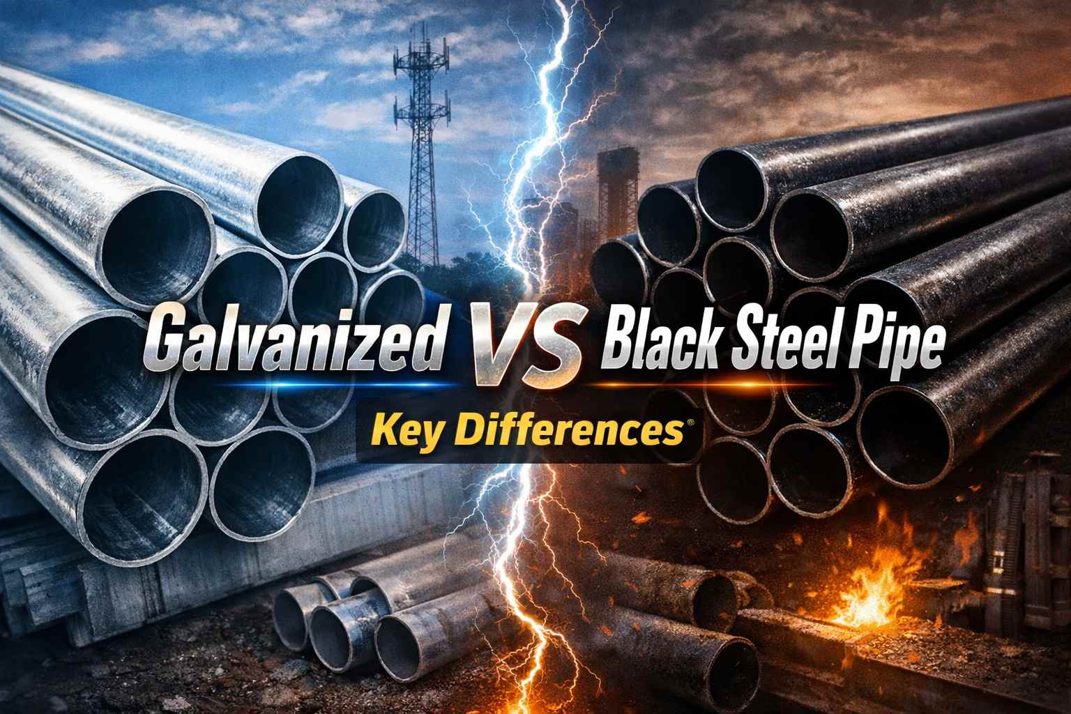 Galvanized vs Black Steel Pipe: Key Differences
