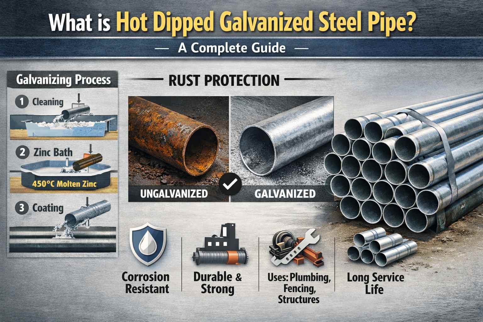 What is Hot Dipped Galvanized Steel Pipe? A Complete Guide