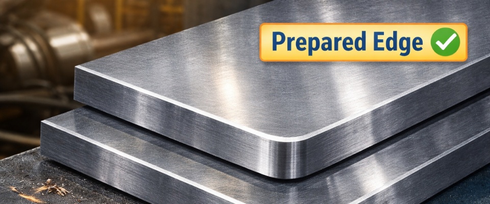 steel strip prepared edge