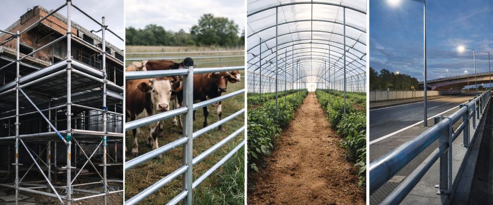 Square Galvanized Steel Tube Applications