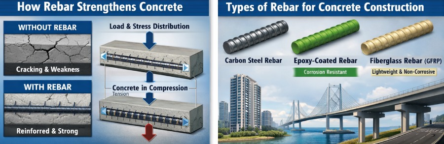 why is rebar used in concrete