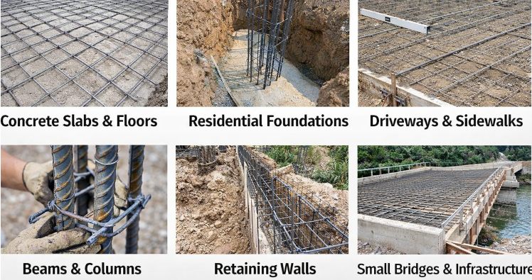Applications of #4 Rebar Applications of #4 Rebar