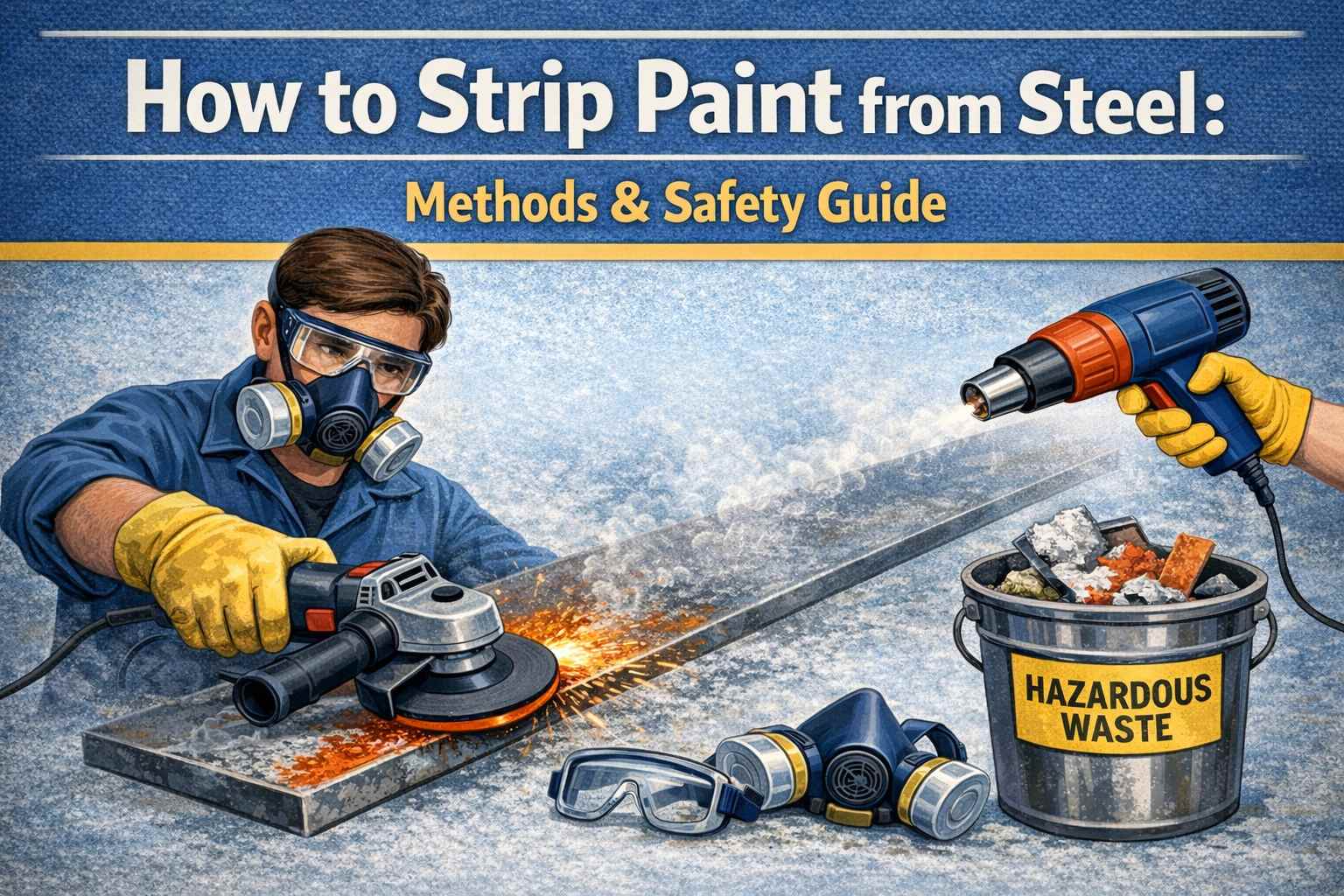 How to Strip Paint from Steel: Methods & Safety Guide